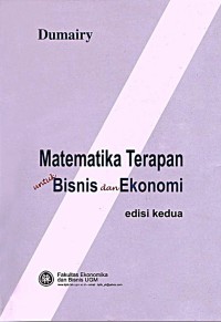 Image of Matematika Terapan Untuk Bisnis dan Ekonomi